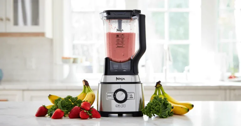 Ninja Smoothie Blender Creating a Creamy Fruit Smoothie