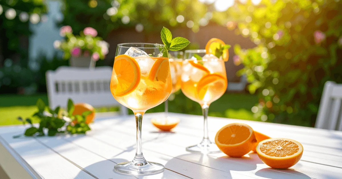 A vibrant citrus and mint mocktail served with ice in a clear glass, perfect for healthy and refreshing alcohol-free drinks.