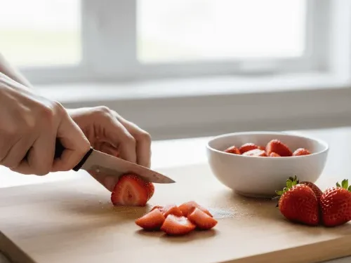 Preparing the Strawberr