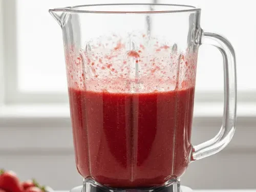 Blending the Strawberries