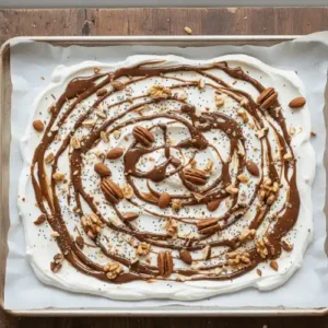 Small bowl of citrus‑flavored kefir yogurt dip with fresh fruit slices for dipping.