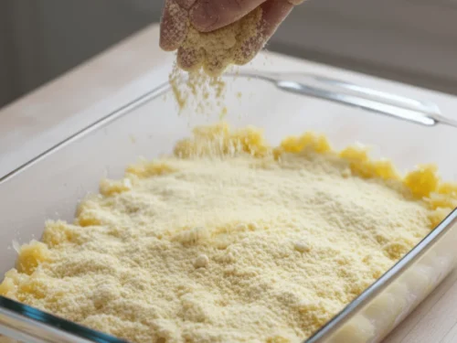 Cake Mix Layer Added