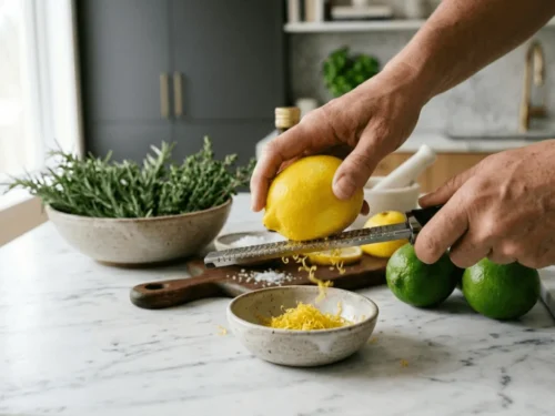 Grating Lemon Zest